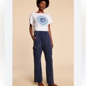 Earthbound Blue Cargo Pants EUC Sweatpants Medium